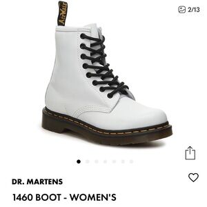 NWOT DOC MARTEN 1460 WHITE BOOTS 7
